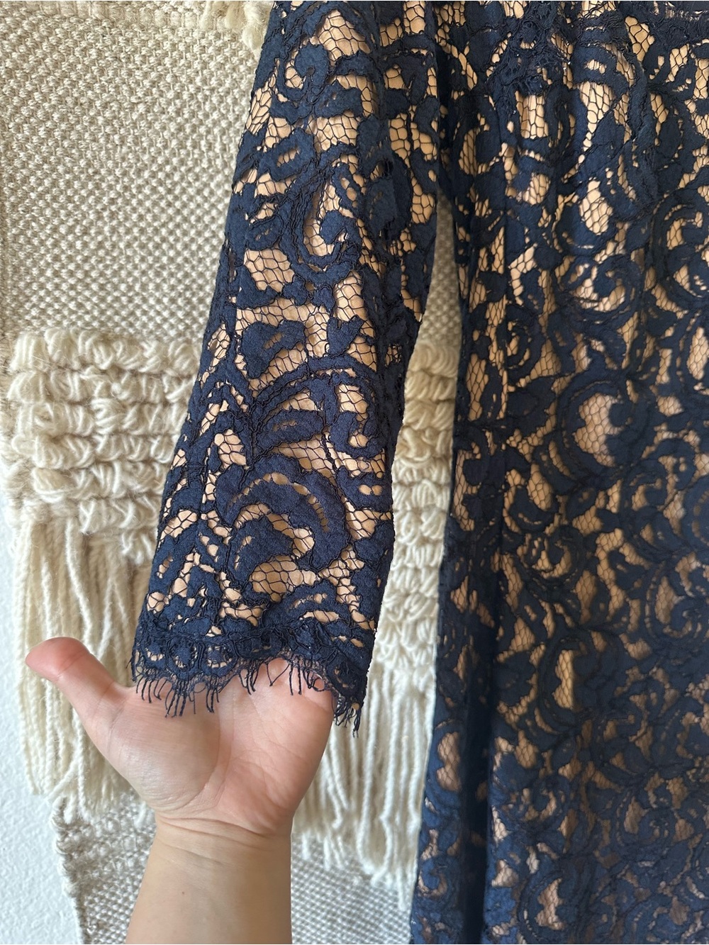 Tadashi Shoji Navy Sheath Dress - Picture 5 of 8